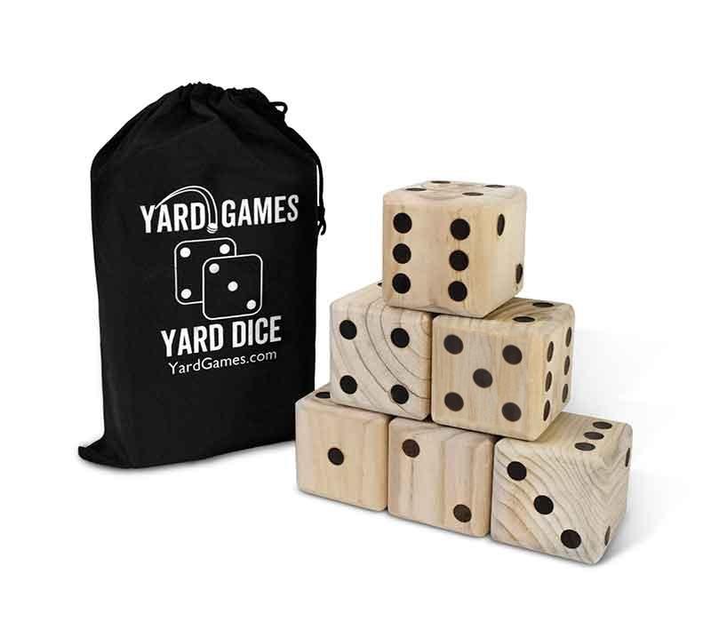 Giant Wooden Yard Dice Multi-Use