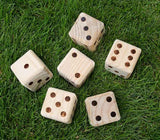 Giant Wooden Yard Dice Multi-Use