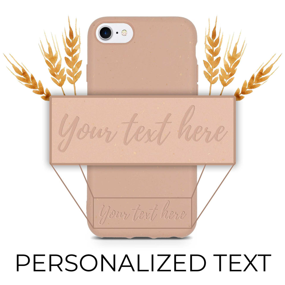 Biodegradable Personalized Phone Case - Pastel Pink